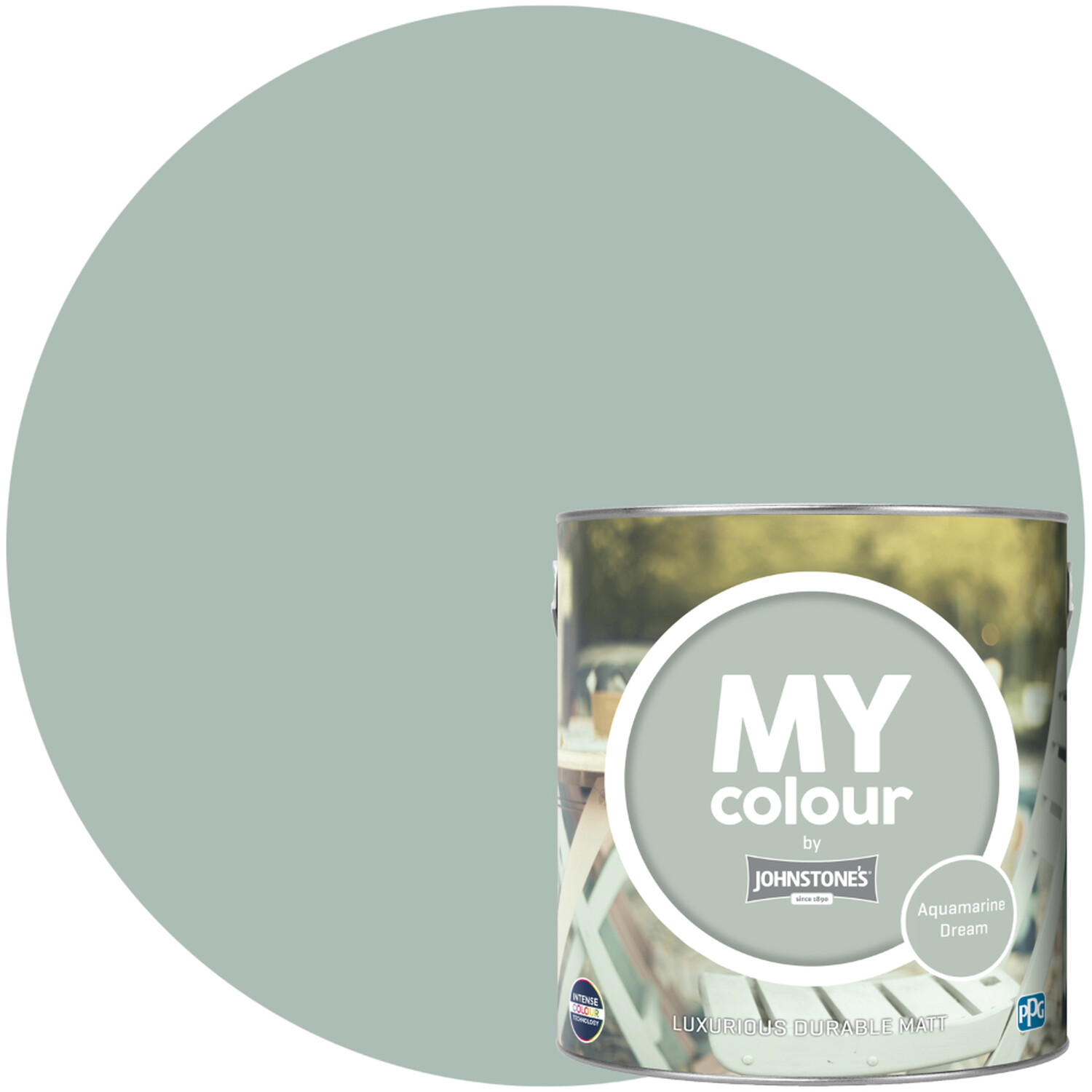 Johnstone's MY Colour Luxurious Durable Matt Paint Aquamarine Dream Image 1