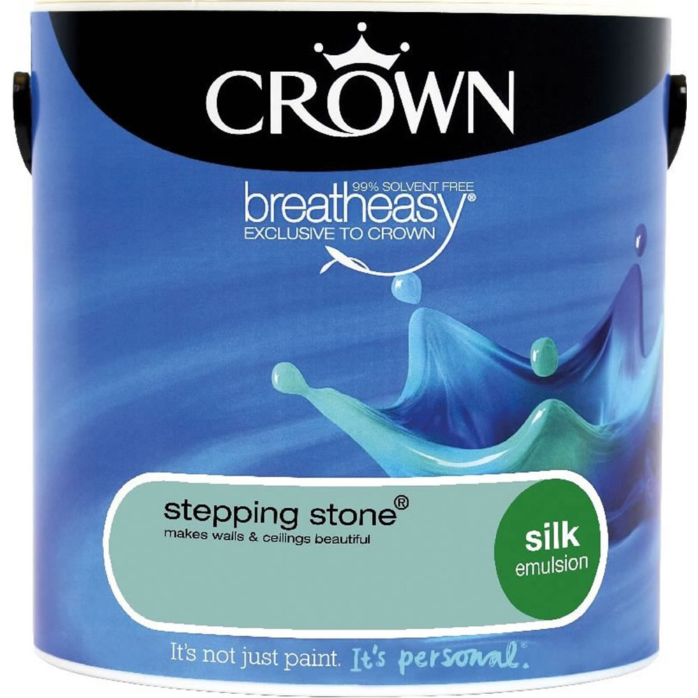 Crown Stepping Stone Silk Emulsion Paint 2.5L Image 1