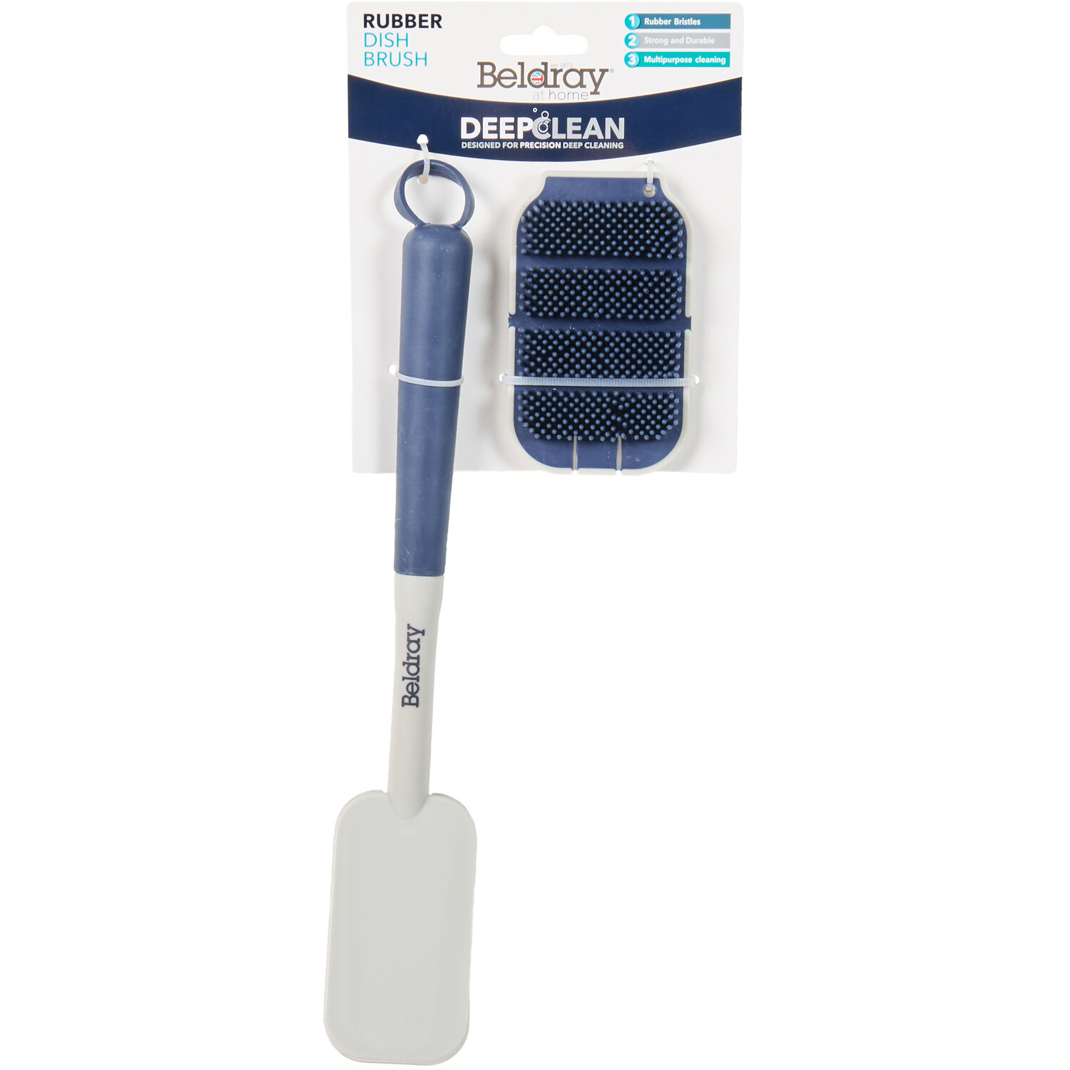 Beldray Deep Clean Rubber Dish Brush Image 1