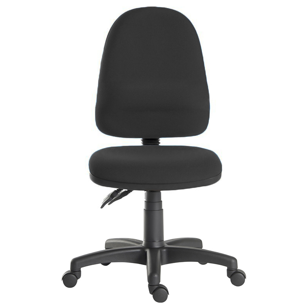 Teknik Office Twin Black Fabric Ergonomic Office Chair Image 2