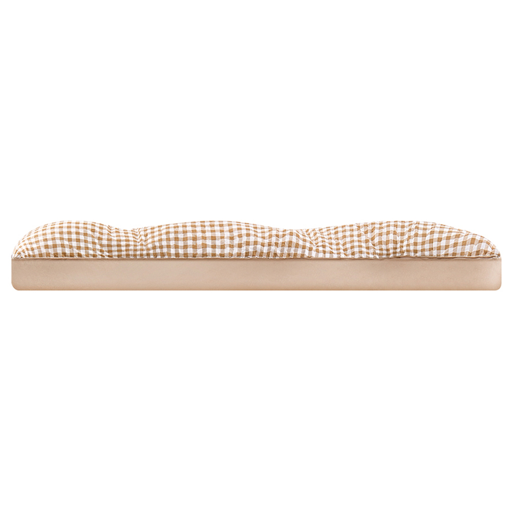 Living and Home King Size Light Brown Quilted Mattress Topper Image 3