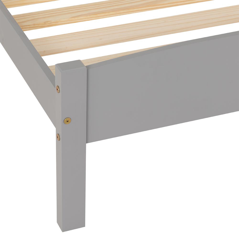Seconique Single Amber Grey Slate Bed Frame Image 5