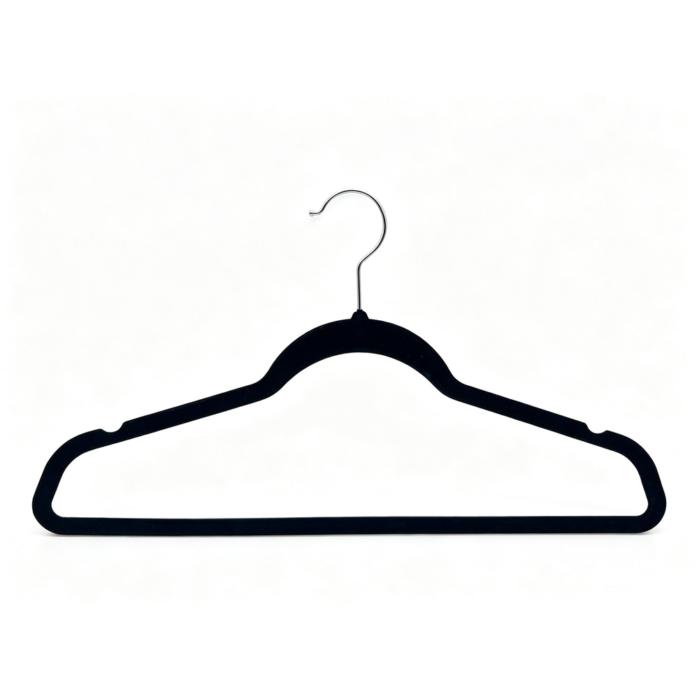 Pack of 50 My Laundry Velvet Hangers Black Image 3