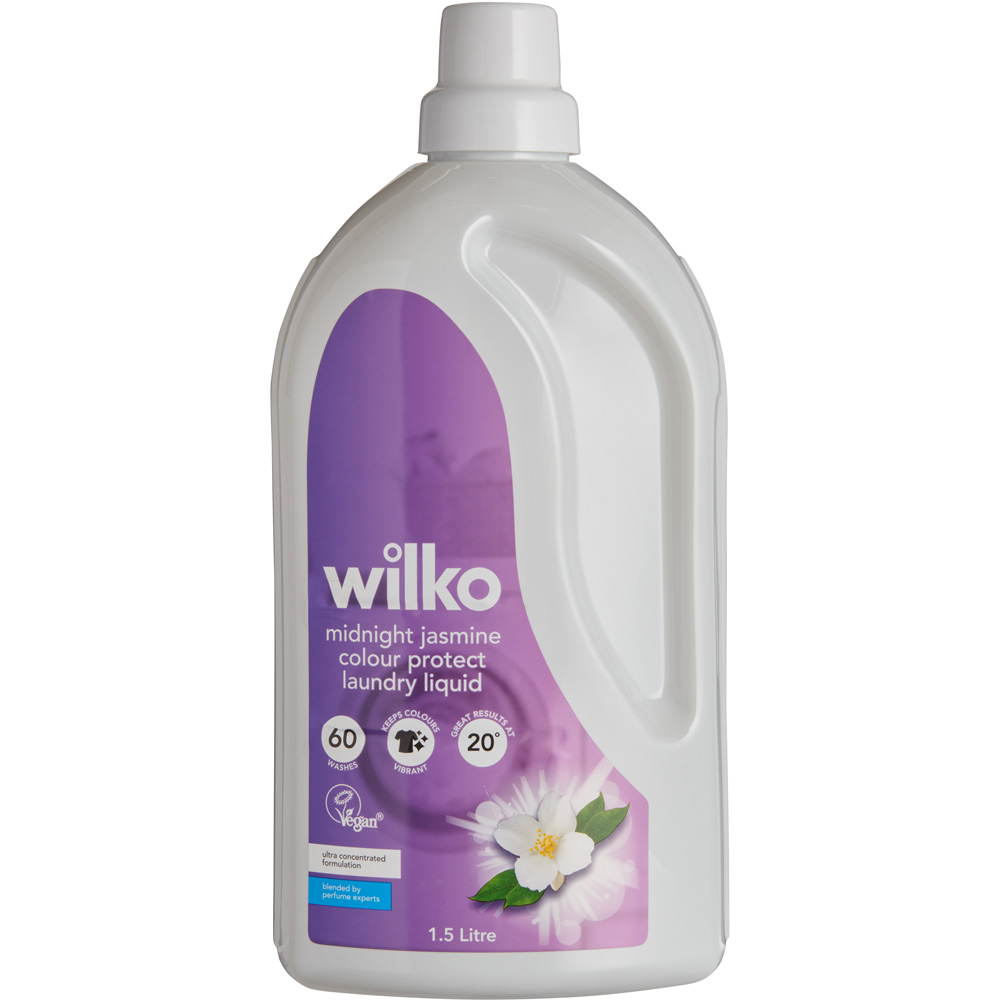 Wilko Colour Protect Midnight Jasmine Laundry Liquid 60 Washes 1.5L Image 1