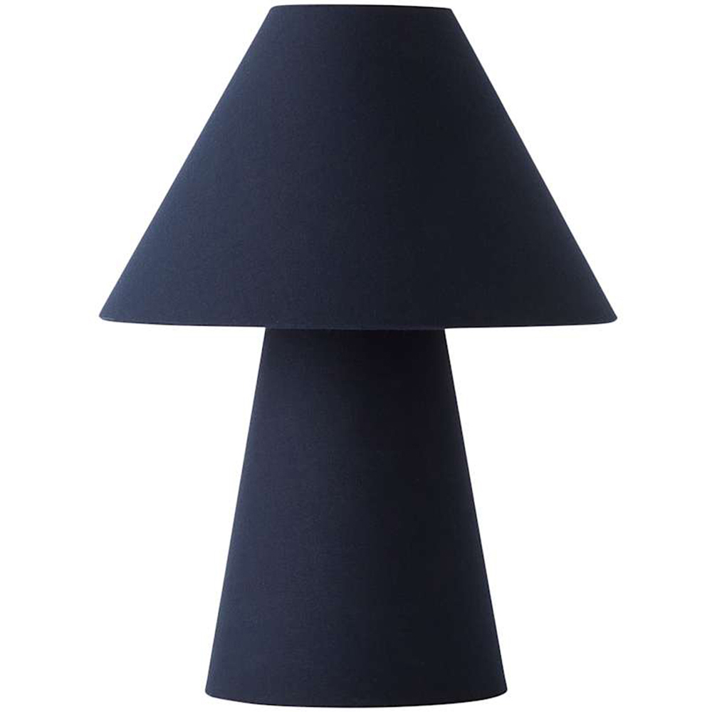 ValueLights Freddie Navy Tapered Shade Table Lamp and Bulb Image 1