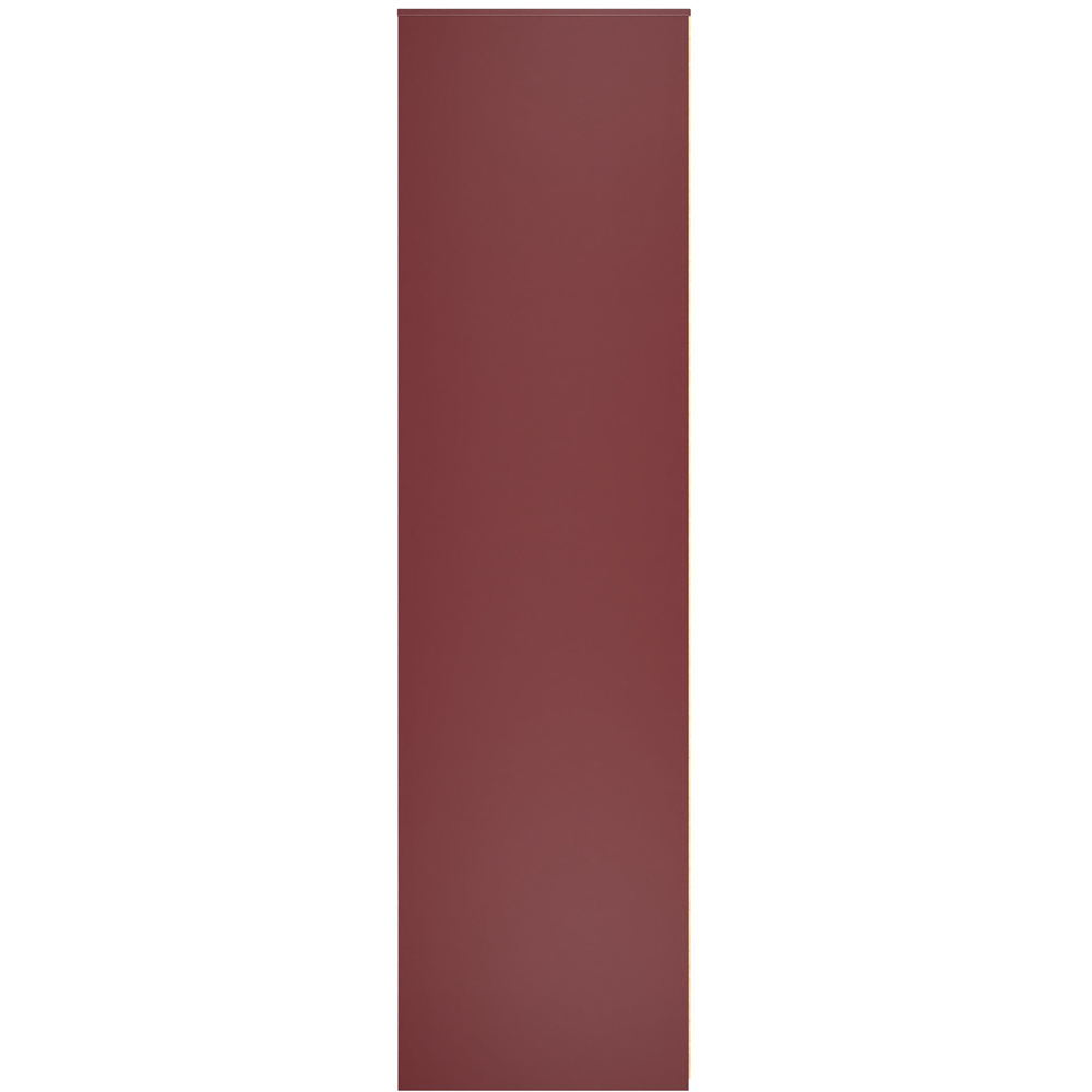 Crowndale Hong Kong 2 Door Red Matt Tall Wardrobe Ready Assembled Image 3