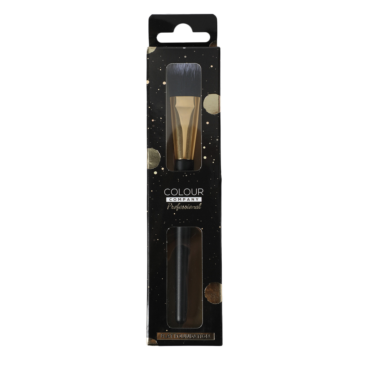 Flat Foundation Makeup Brush - Black Image 1