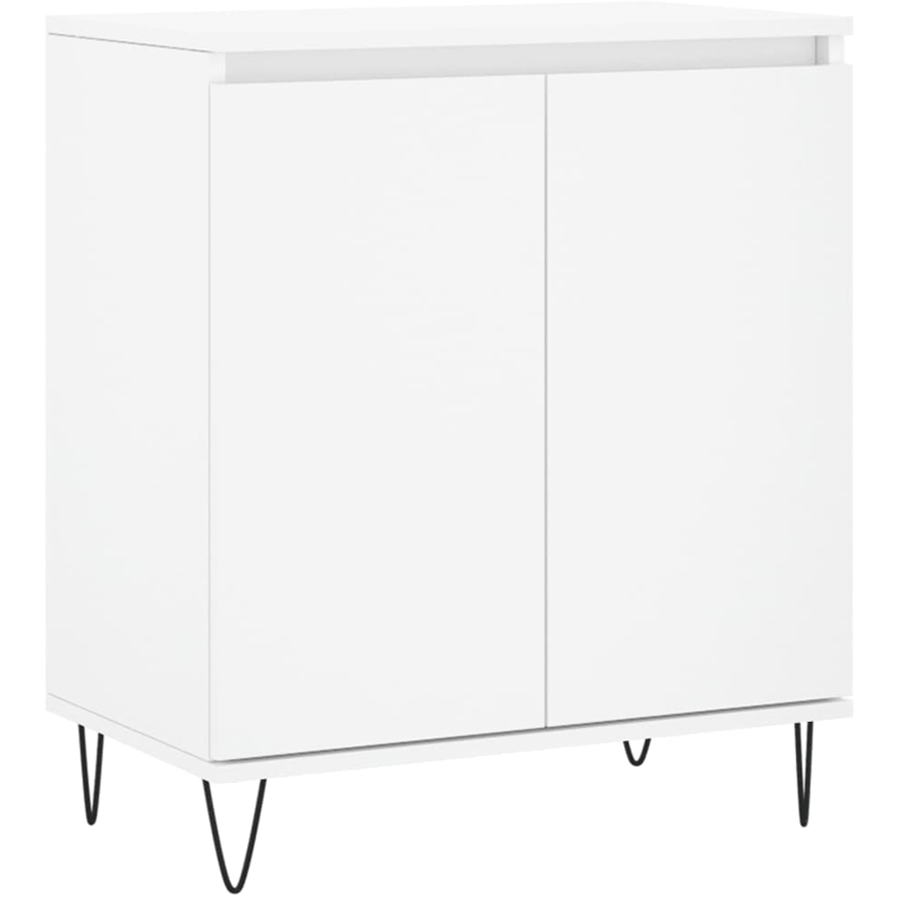vidaXL 2 Door White Sideboard Image 2