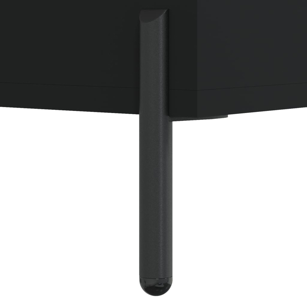 vidaXL 6 Shelf Black Highboard Image 8