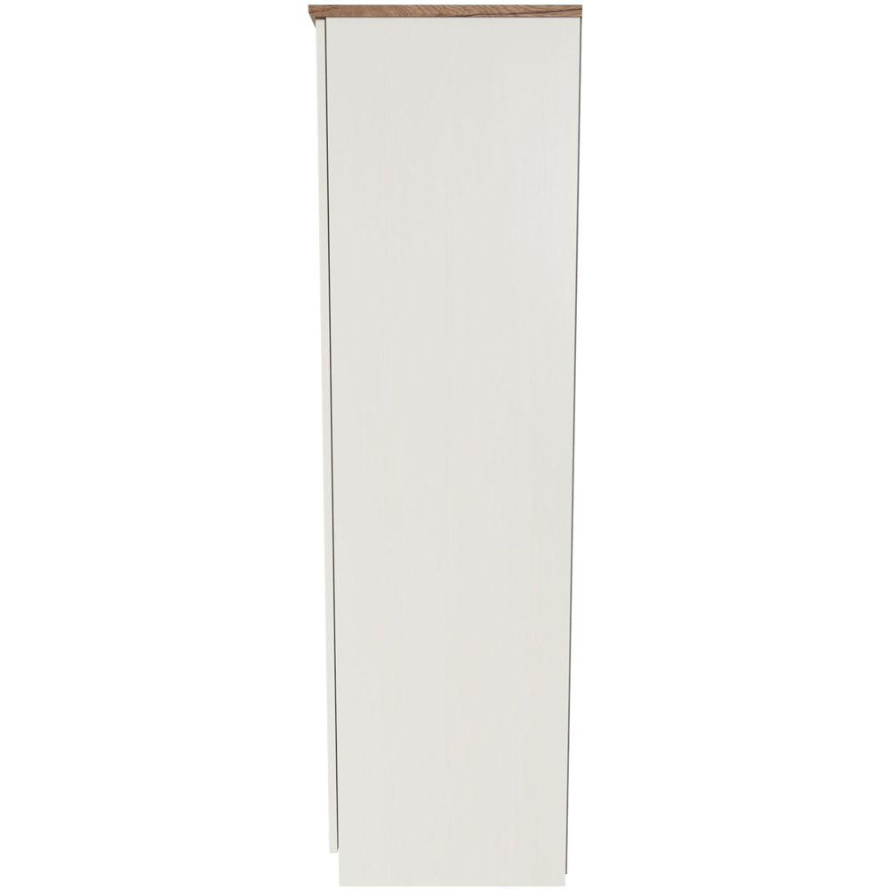Crowndale Victoria 2 Door Cream Ash and Oak Wardrobe Image 3