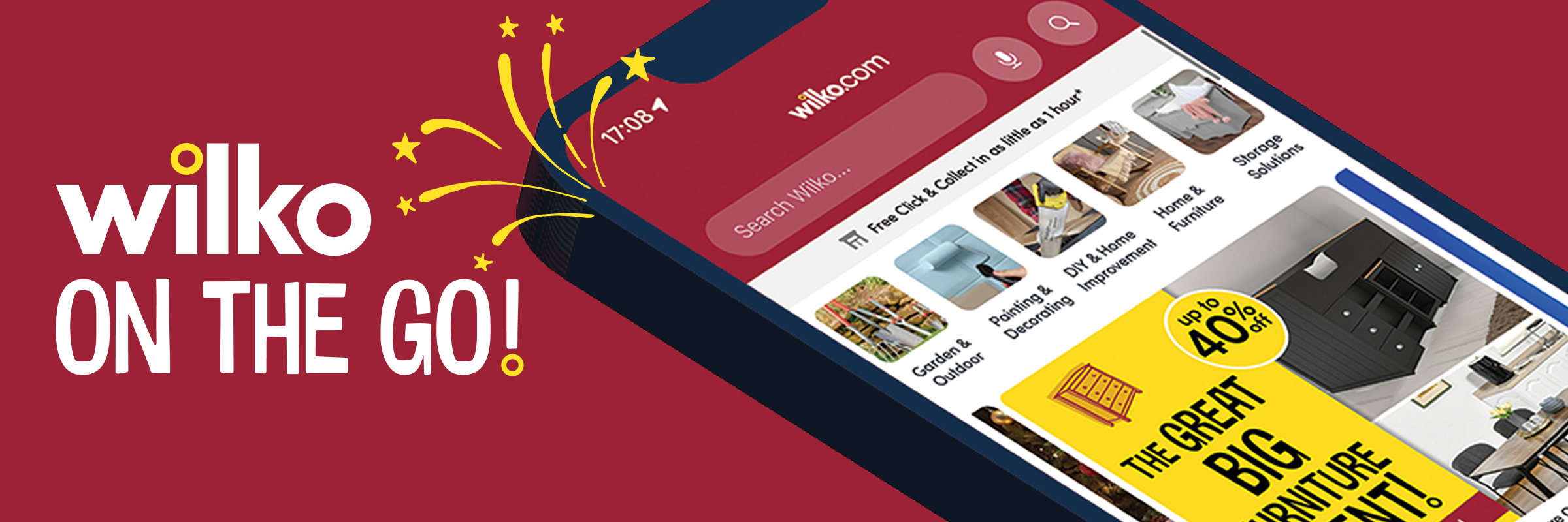 wilko app - on the go!