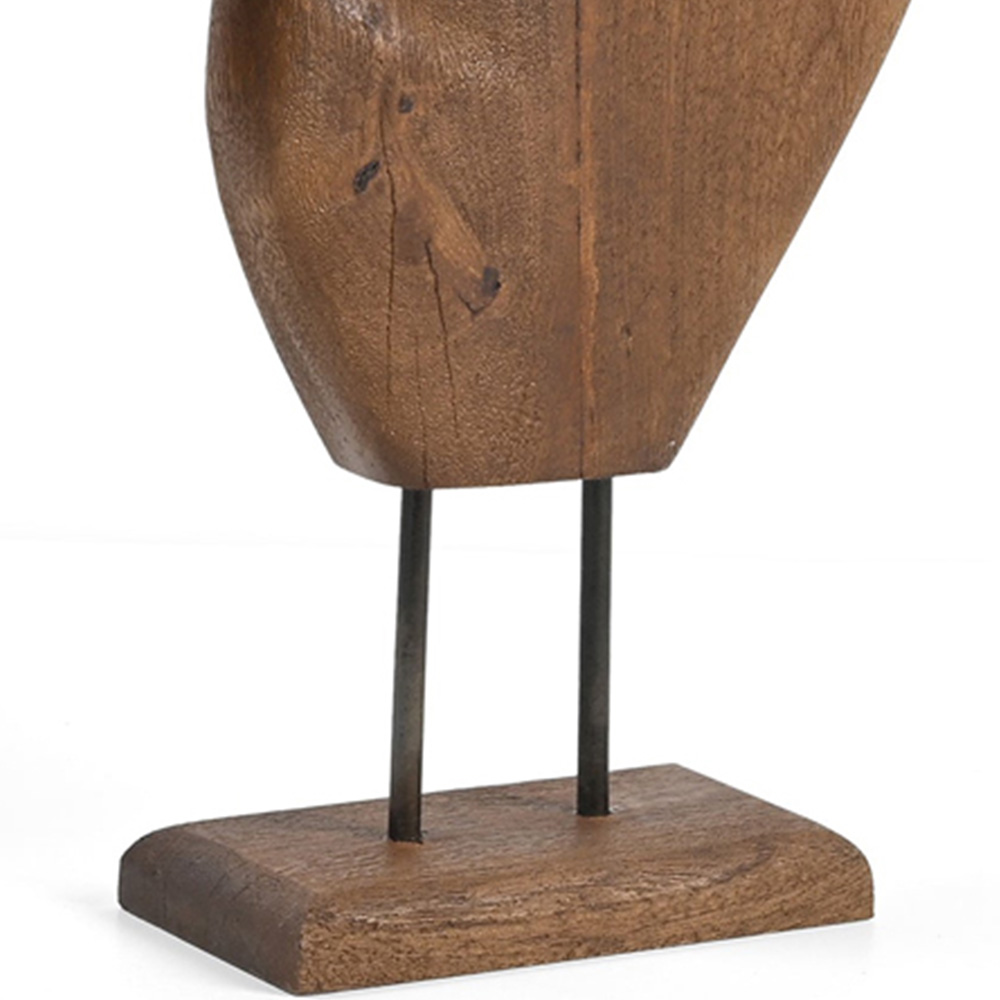 IH Design Brown Wooden Ornament 51cm Image 3