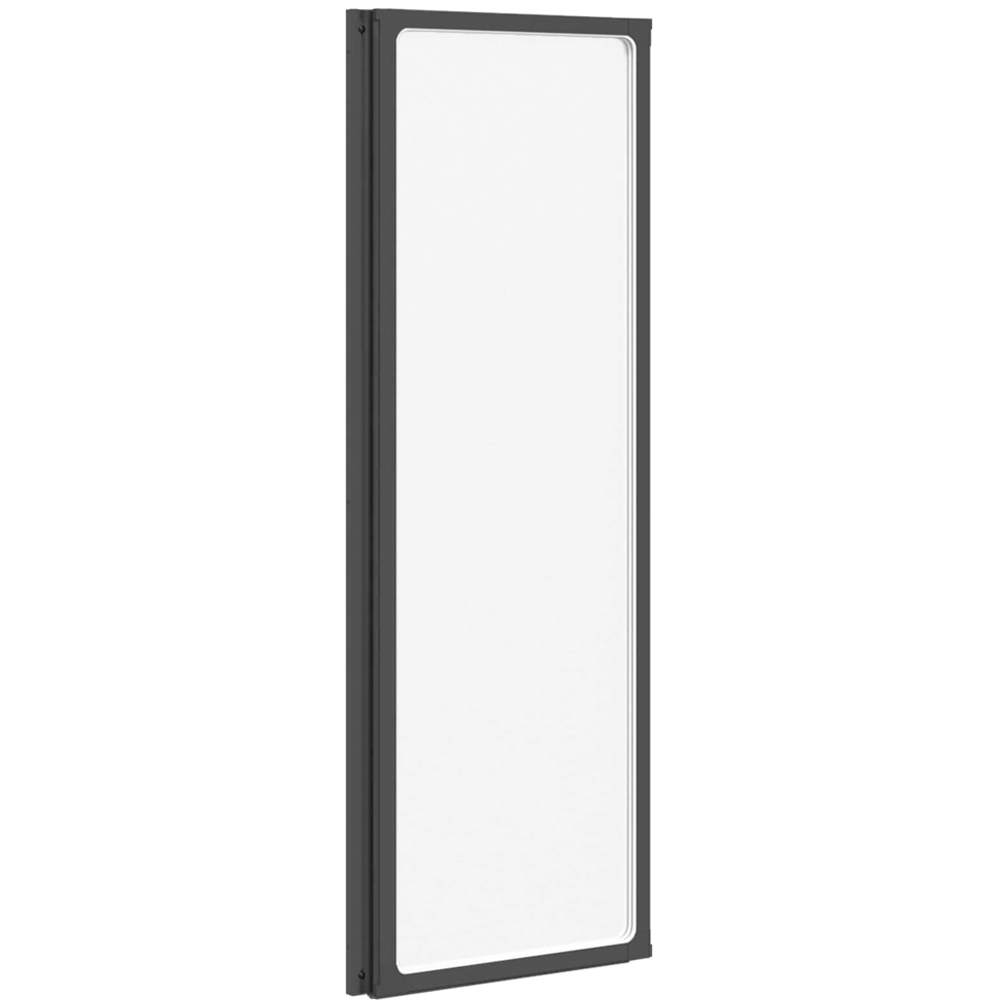 vidaXL Black Bathroom Screen 117 x 2 x 120cm Image 6