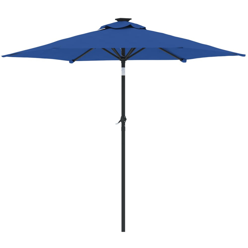 vidaXL Blue Garden Parasol with Steel Pole 2.25m Image 4