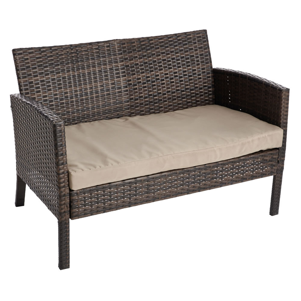 Wilko Palma Rattan Effect Garden Lounge Set Image 5