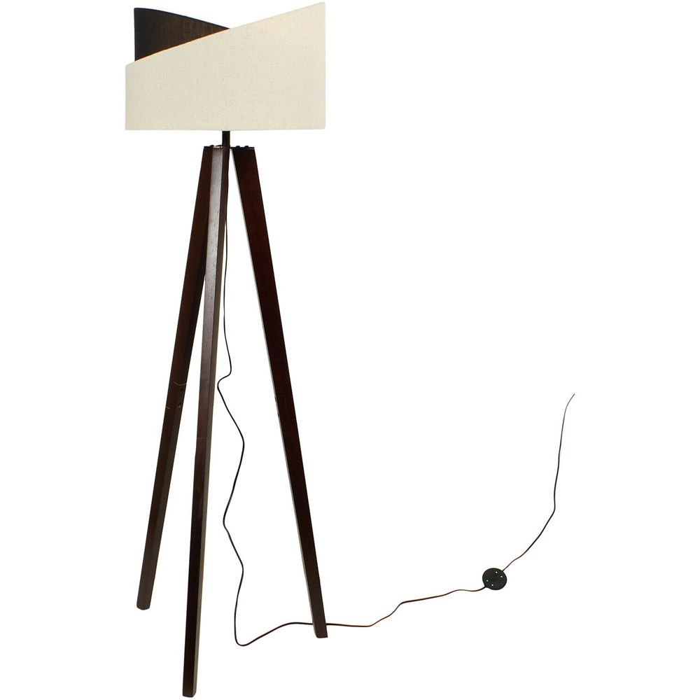 Avery Floor Lamp - White and Black Image 3