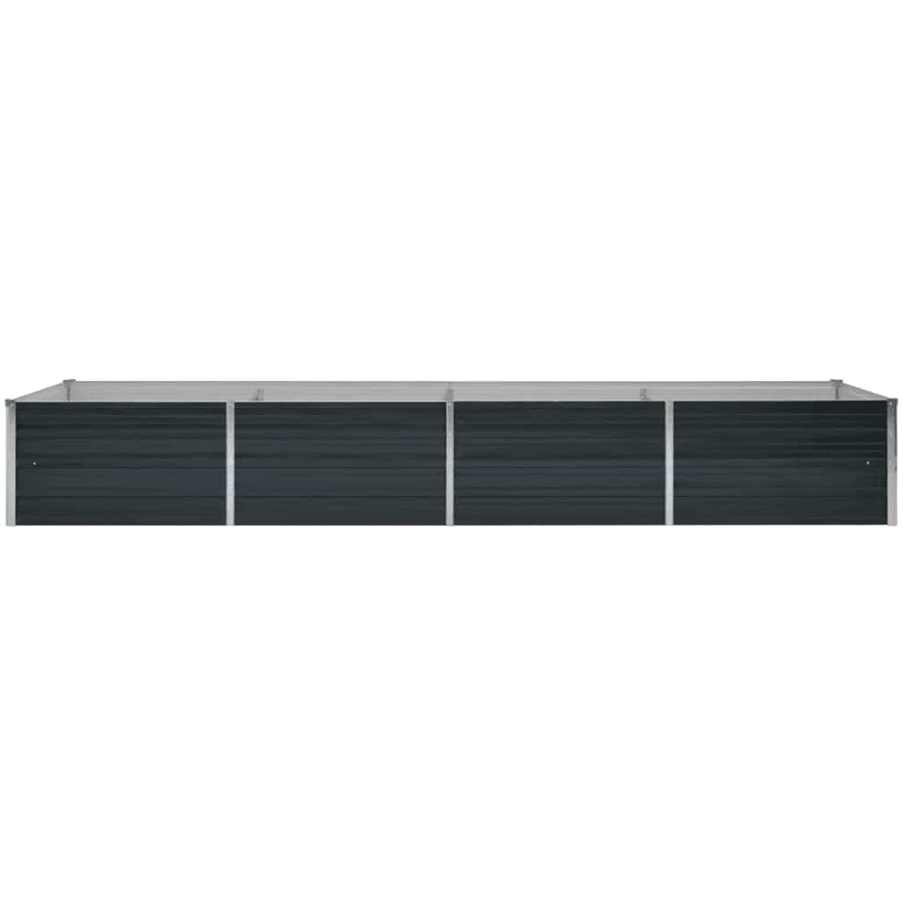 vidaXL Anthracite Galvanised Steel Raised Garden Bed 45 x 80 x 320cm Image 4