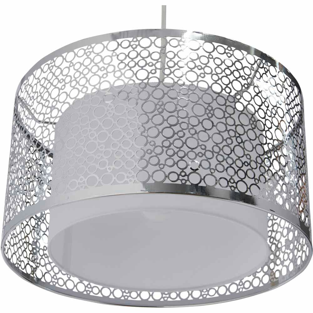 Wilko Chrome Wire Pendant 40cm Wilko