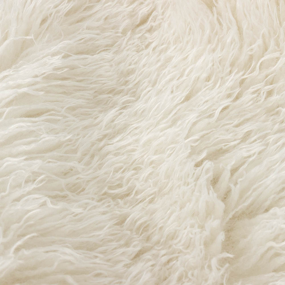 Furn Rowan Ecru Faux Fur Reversible Cushion 50 x 50cm Image 5