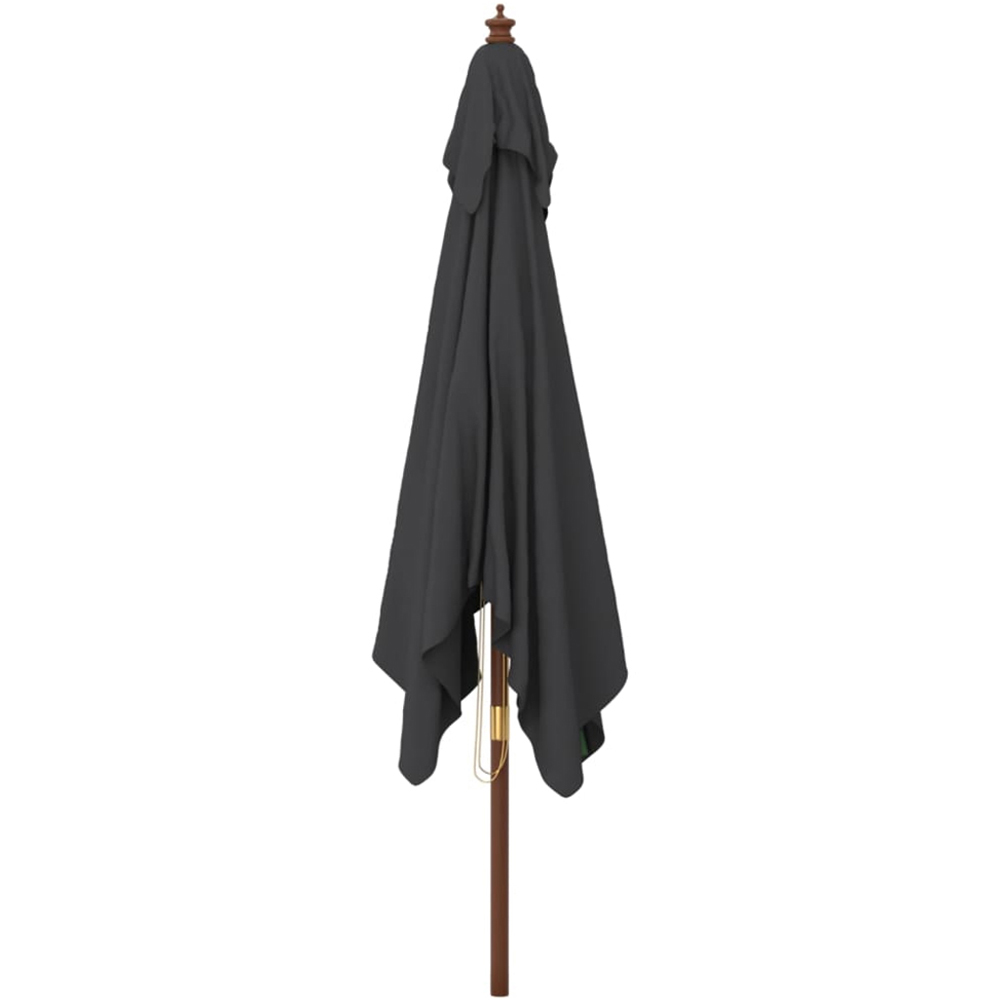 vidaXL Black Garden Parasol 2.7 x 3m Image 3