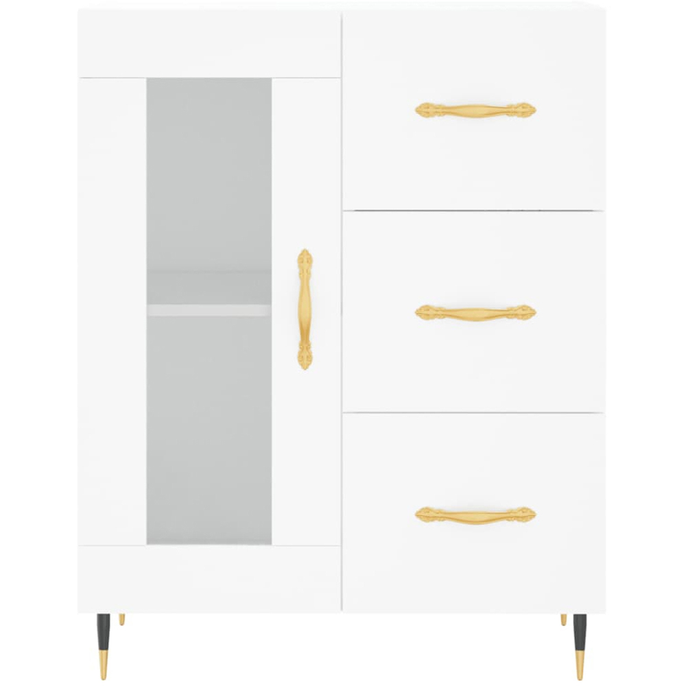 vidaXL 3 Door 3 Drawer White Highboard Image 8
