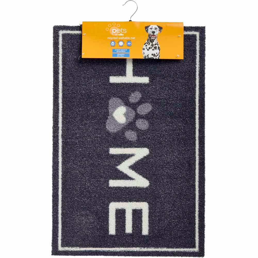 Wilko Grey Pet Eco Washable Mat Image 3