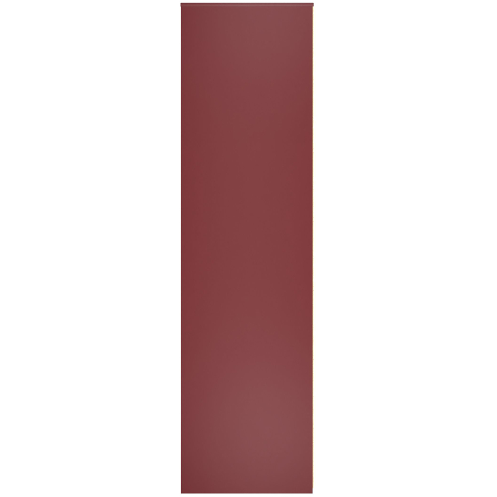 Crowndale Hong Kong 3 Door Red Matt Tall Wardrobe Ready Assembled Image 3