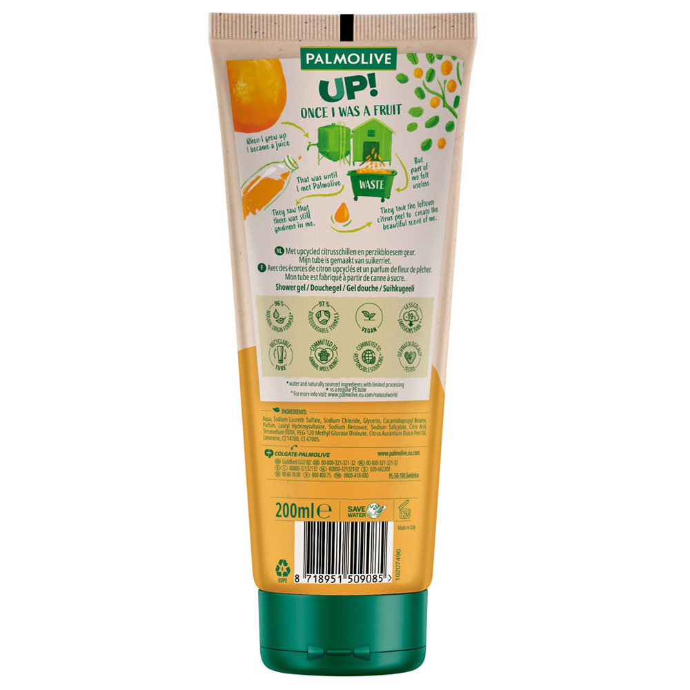 Palmolive Up Citrus and Peach Shower Gel 200ml     Image 3