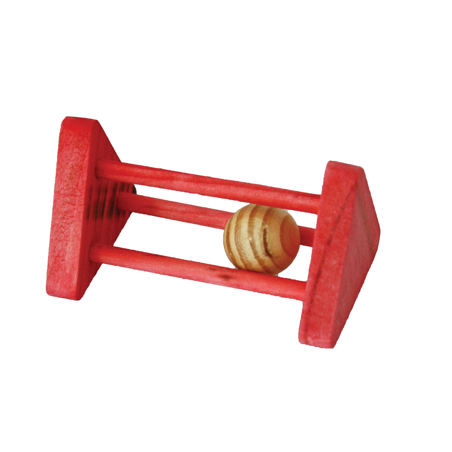 Wooden Rattler Toy - Red Image