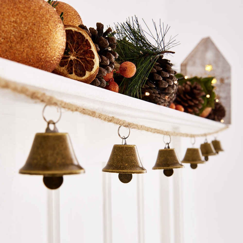 Wilko Country Christmas Bell Garland Image 3