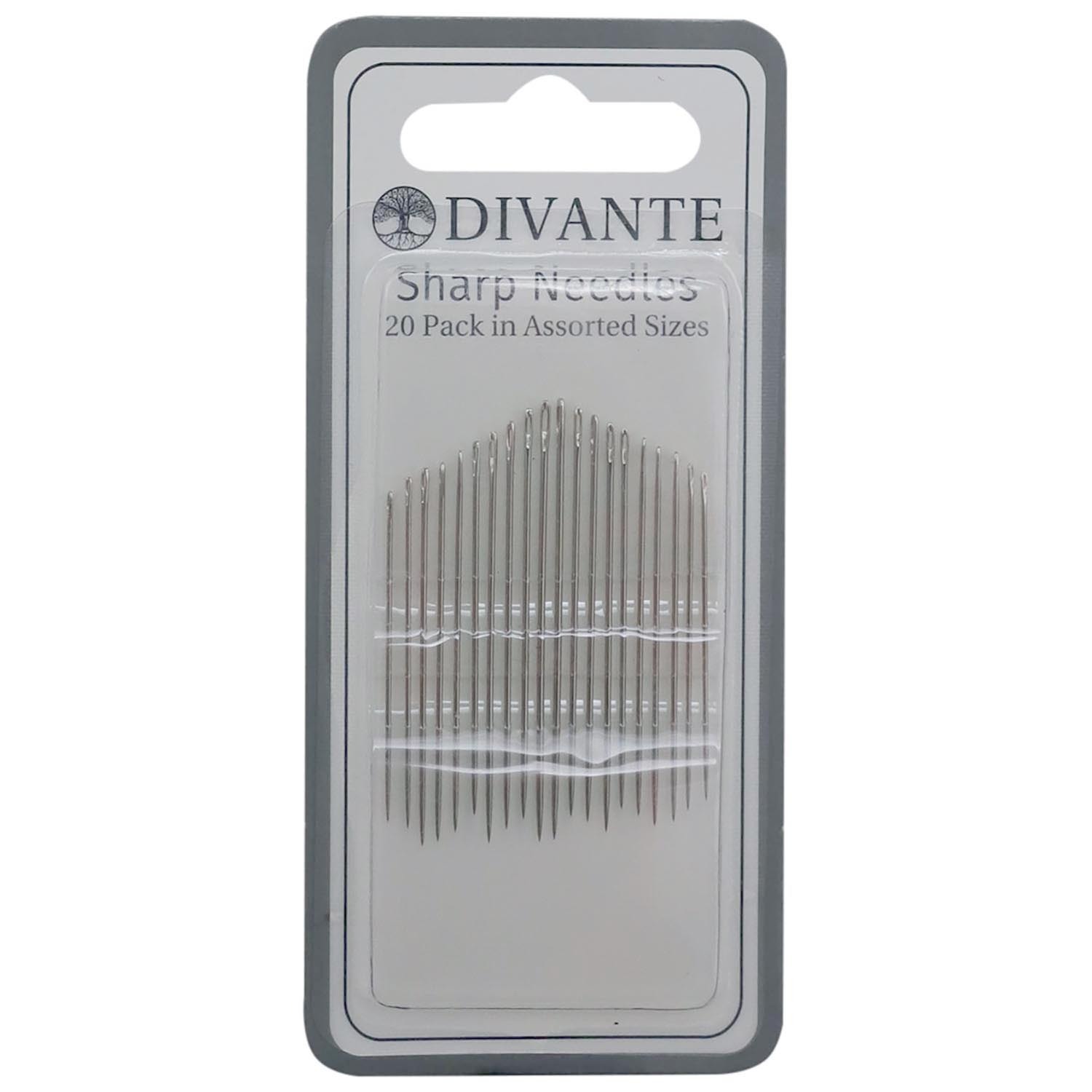 Divante Sharp Needles Assorted Sizes 20 Pack Image