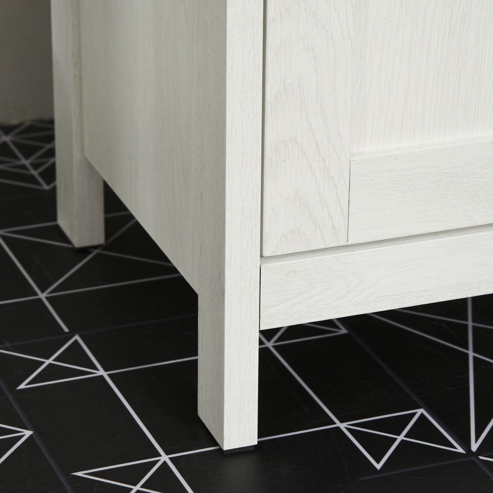 Portland Kleankin 2 Door White Bathroom Sink Cabinet Image 3