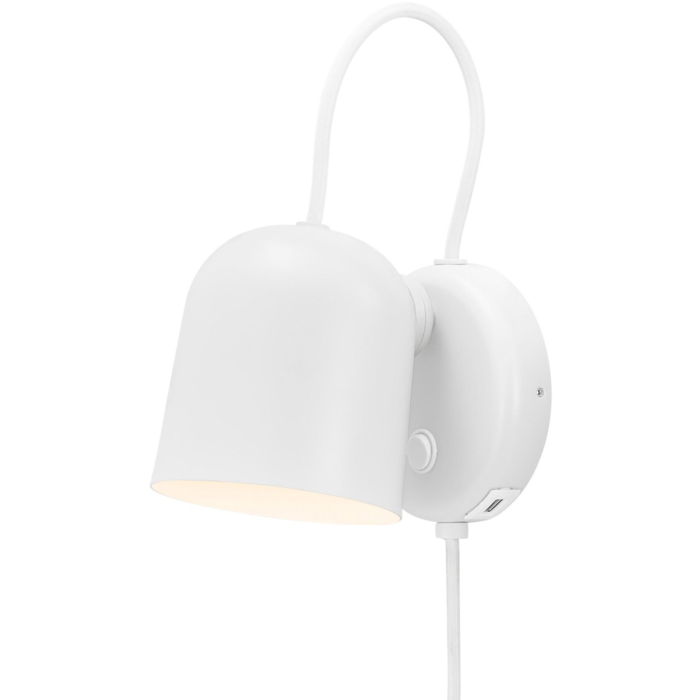 Nordlux Angle White and Telegrey Adjustable Wall Light Image 1