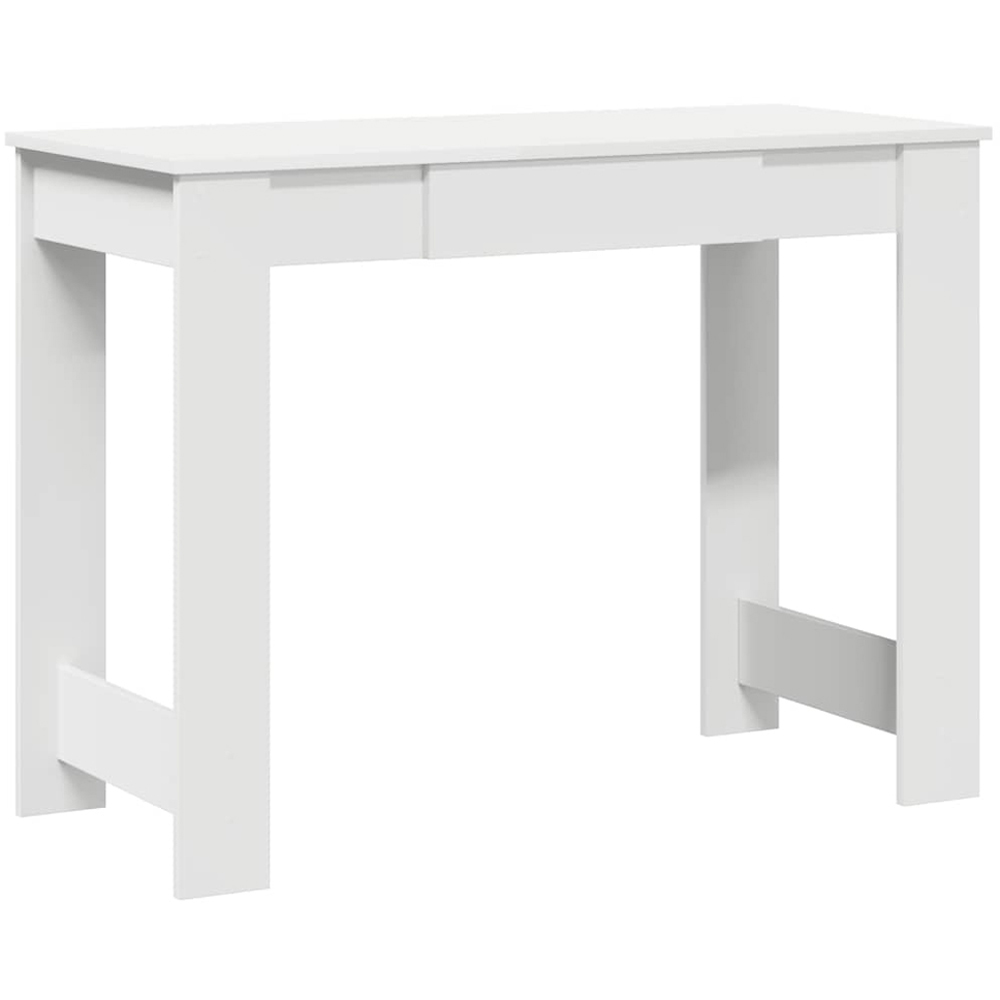 vidaXL 3 Shelf Desk Brown Image 2