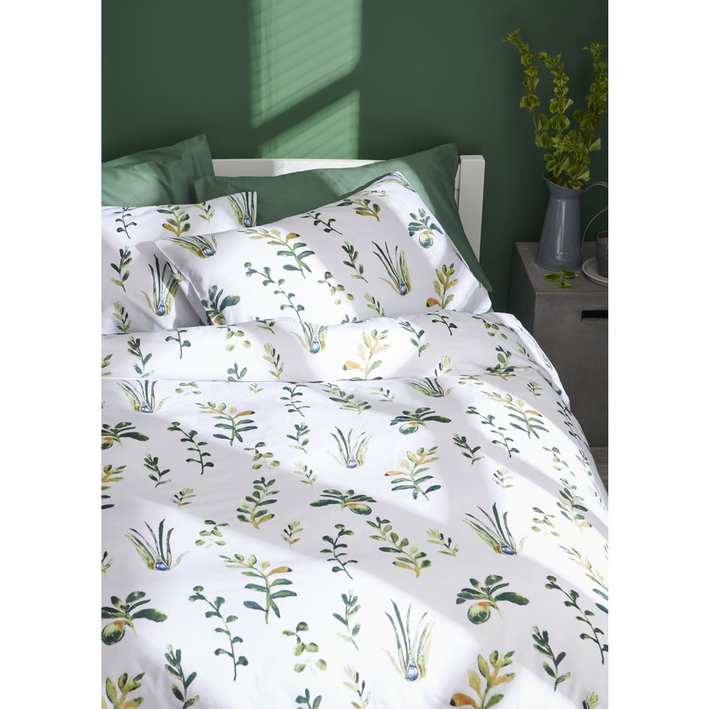 Wilko Plants Duvet Set King Wilko