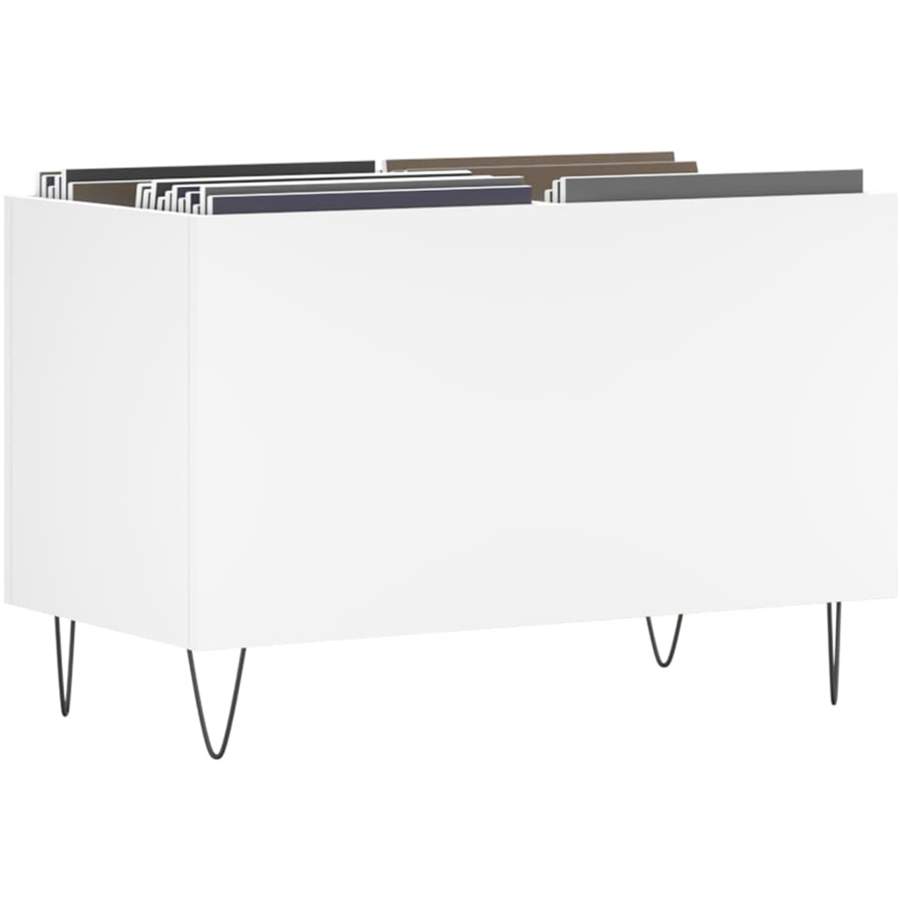 vidaXL White Record Cabinet Image 3