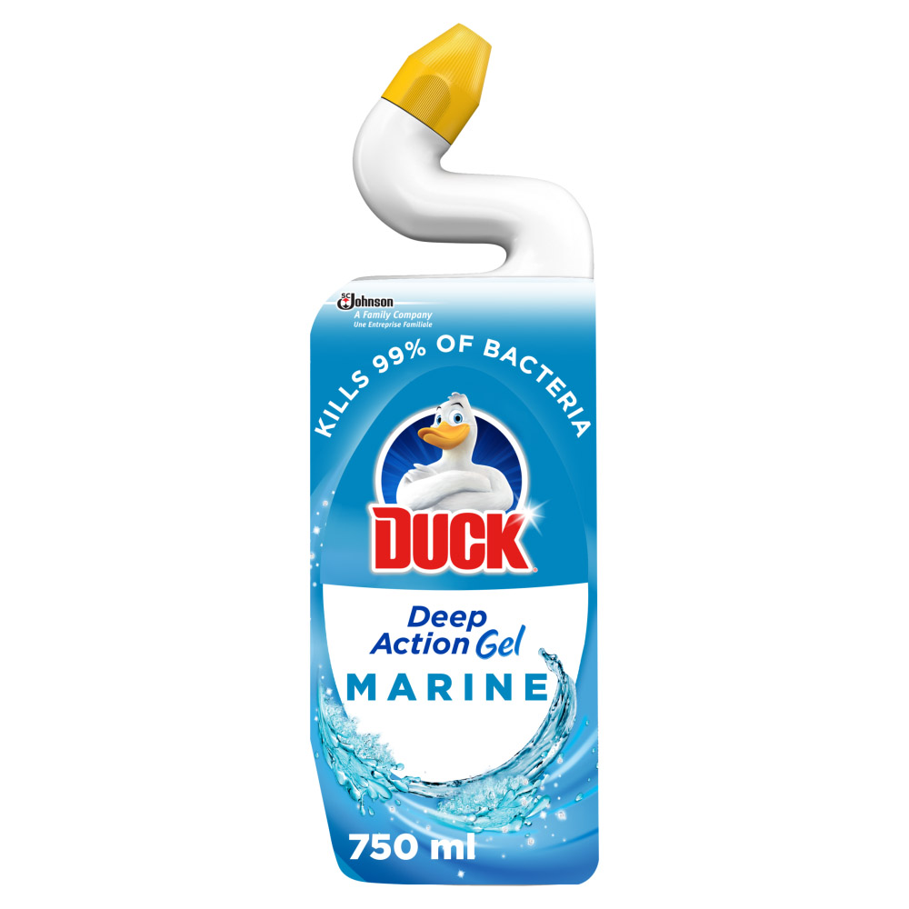 Duck Deep Action Gel Marine Toilet Liquid Cleaner 750ml Image 1