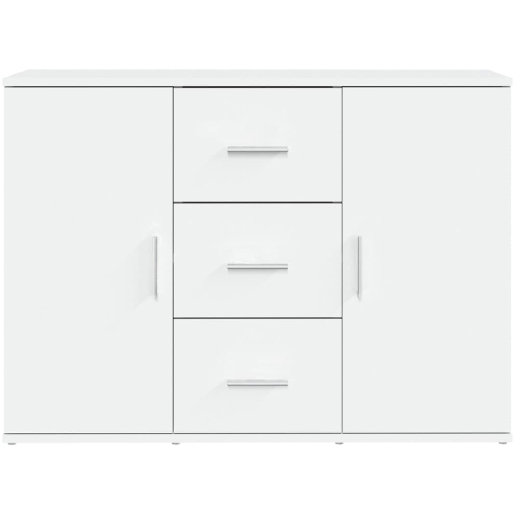 vidaXL 2 Door 3 Drawer White Sideboard Image 6