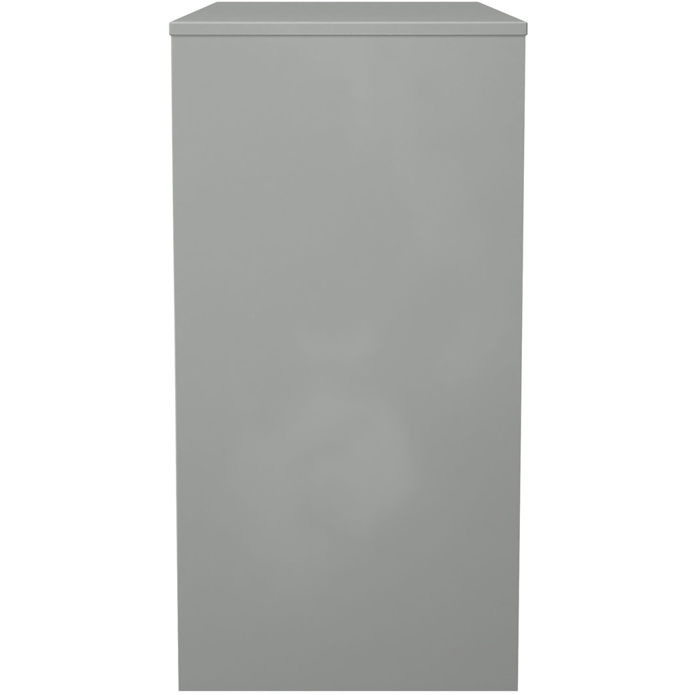 Crowndale Diamond 4 Drawer Dusk Grey Vanity Dressing Table Ready Assembled Image 3