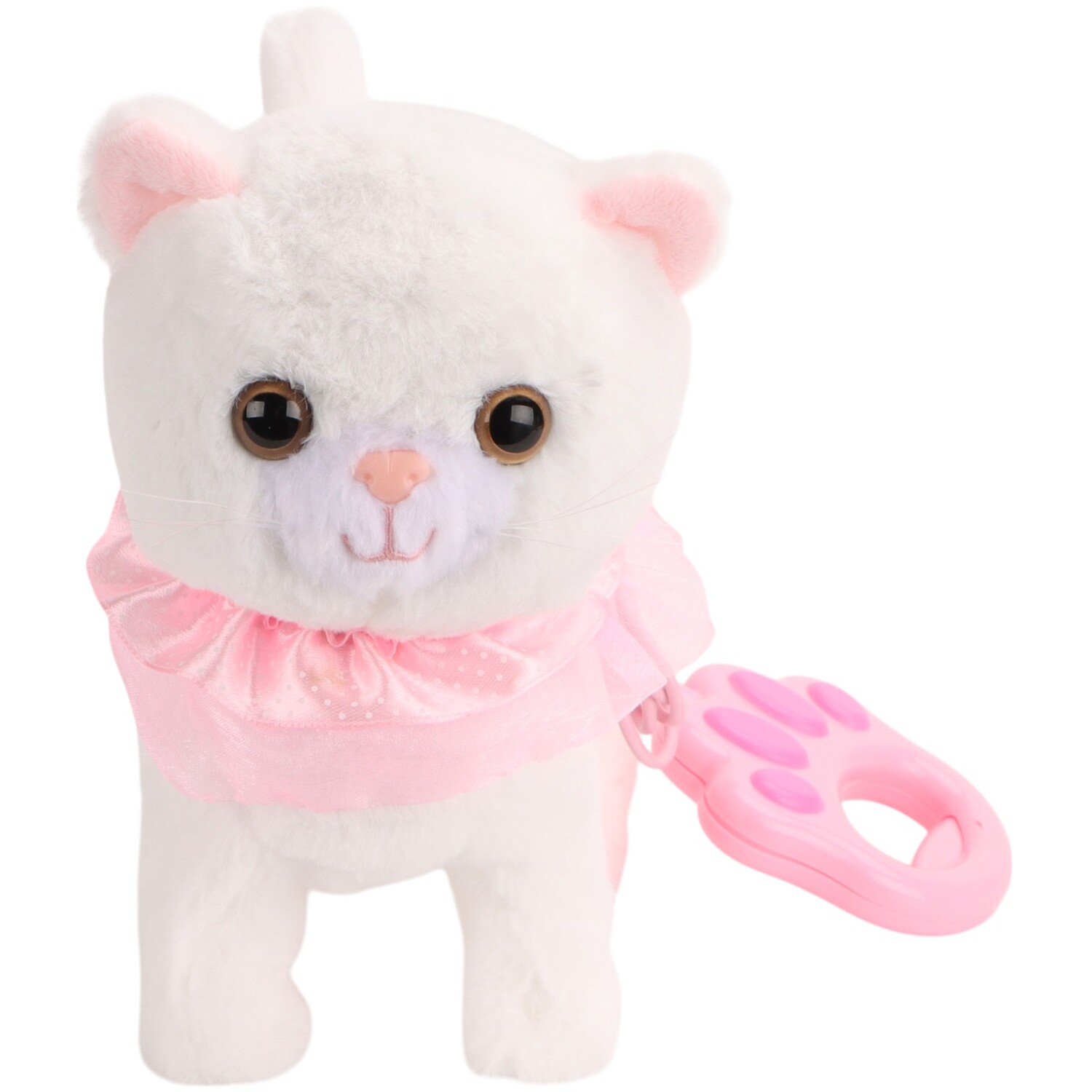 Cat with Lead Toy White Image 1