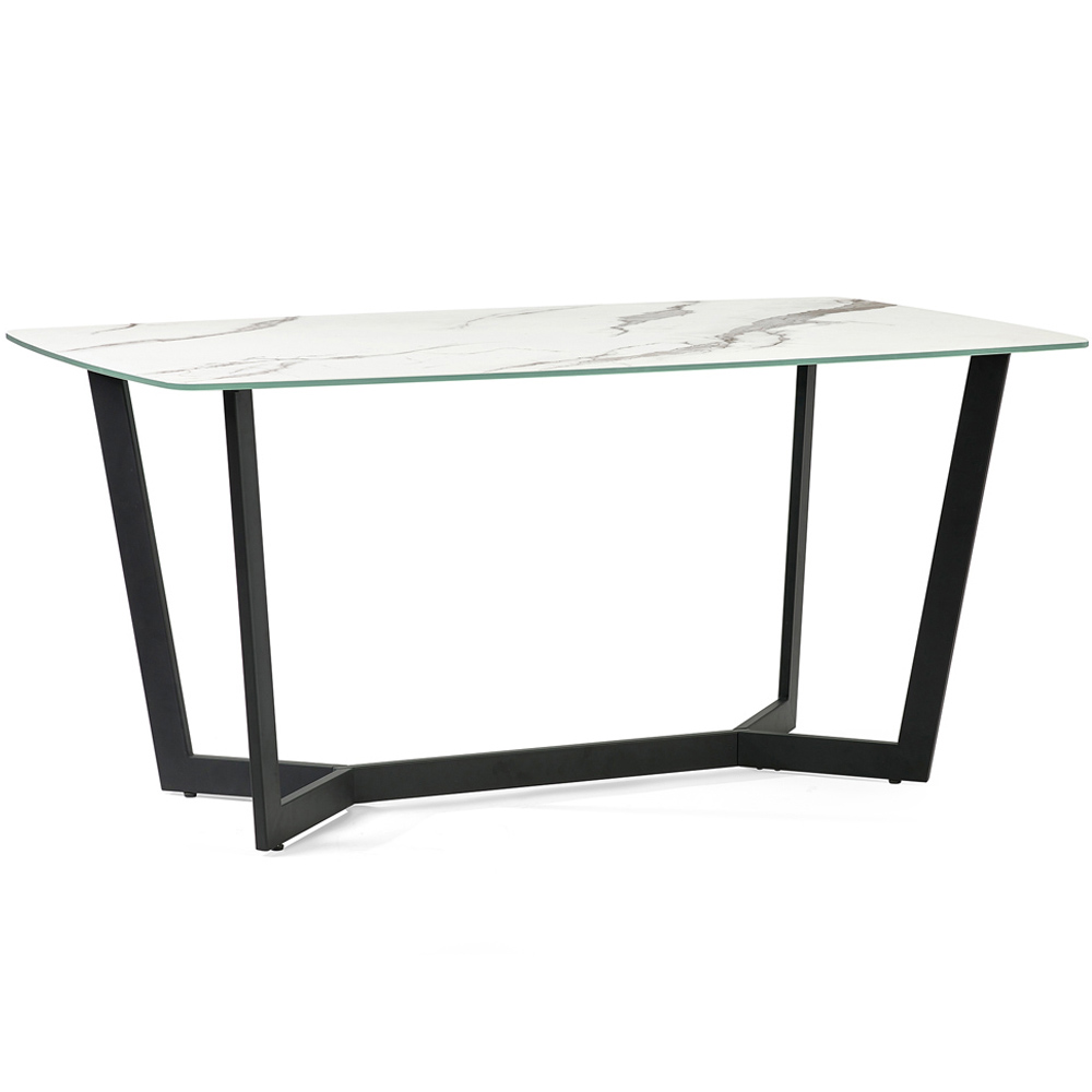 Julian Bowen Olympus 6 Seater Dining Table White Marble Image 2