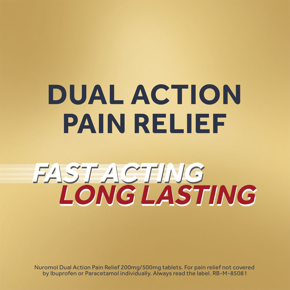 Nuromol Dual Action Pain Relief 16 Tablets Image 5
