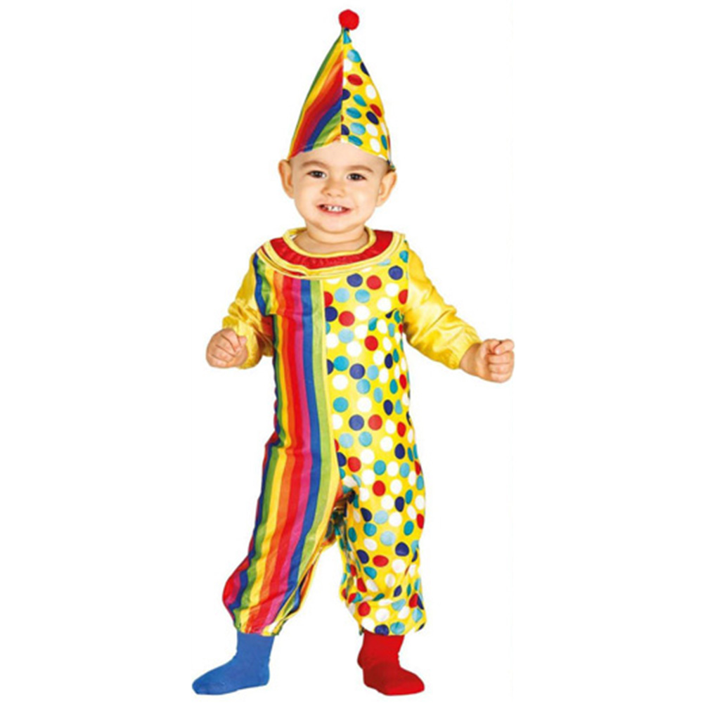Fiestas Guirca Clown Toddler Multicolour Halloween Costume 12 to 18 Months Image 1