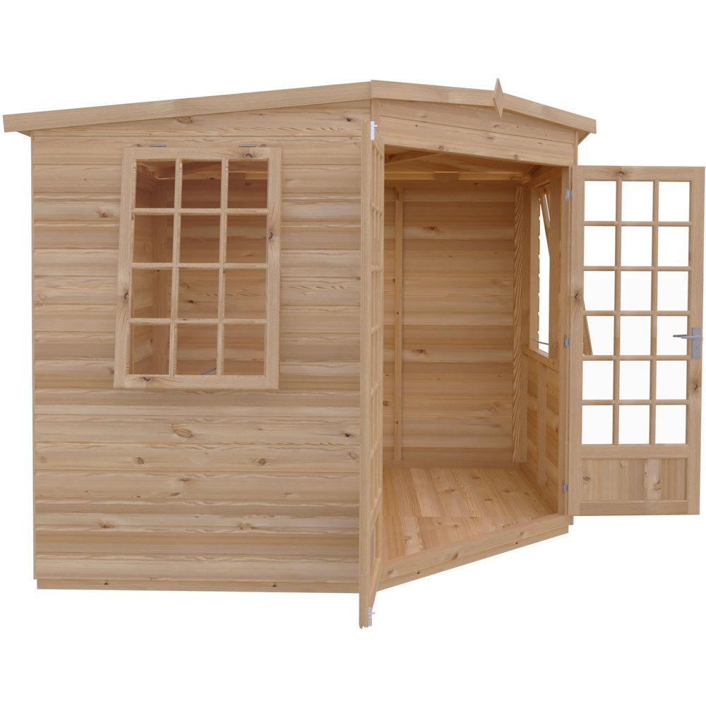 Shire Windsor 8 x 8ft Double Door Shiplap Pent Summerhouse Image 5