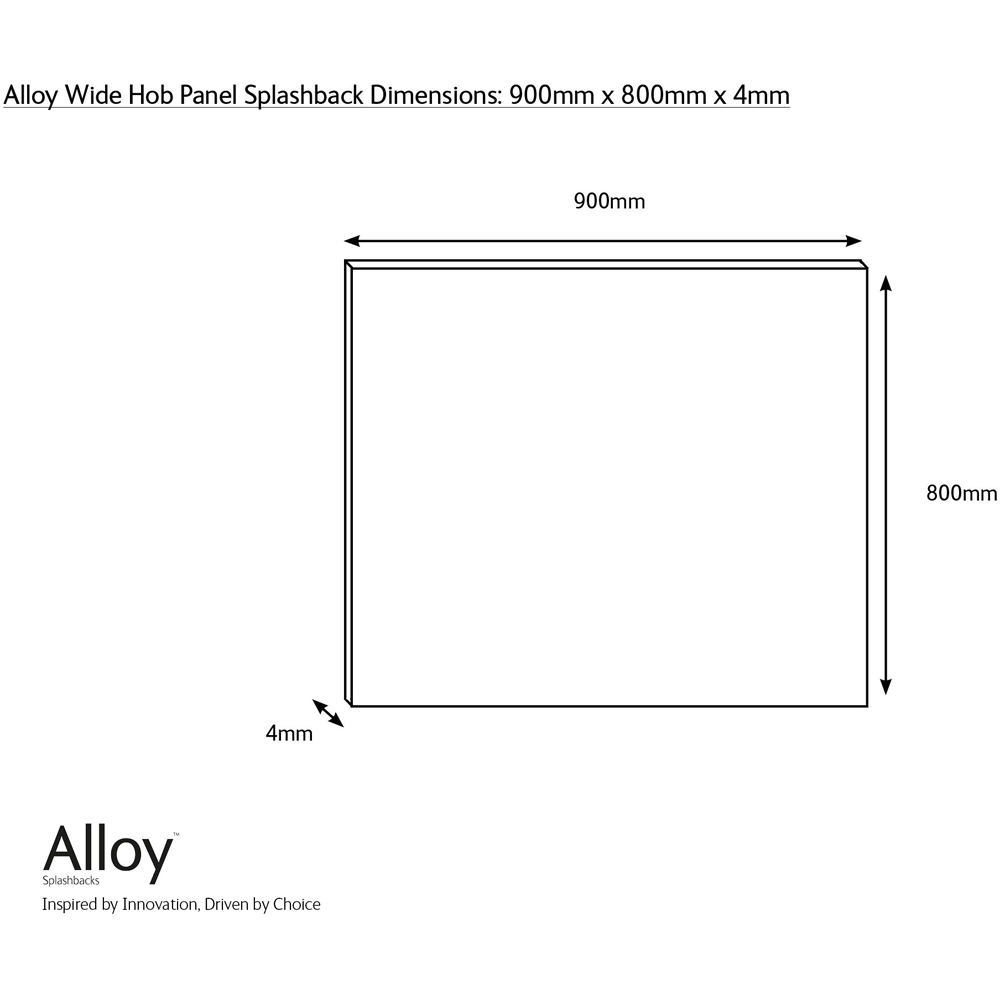 ALLOY Carrara Marble Herringbone Kitchen Hob Splashback 900 x 800 x 4mm Image 5