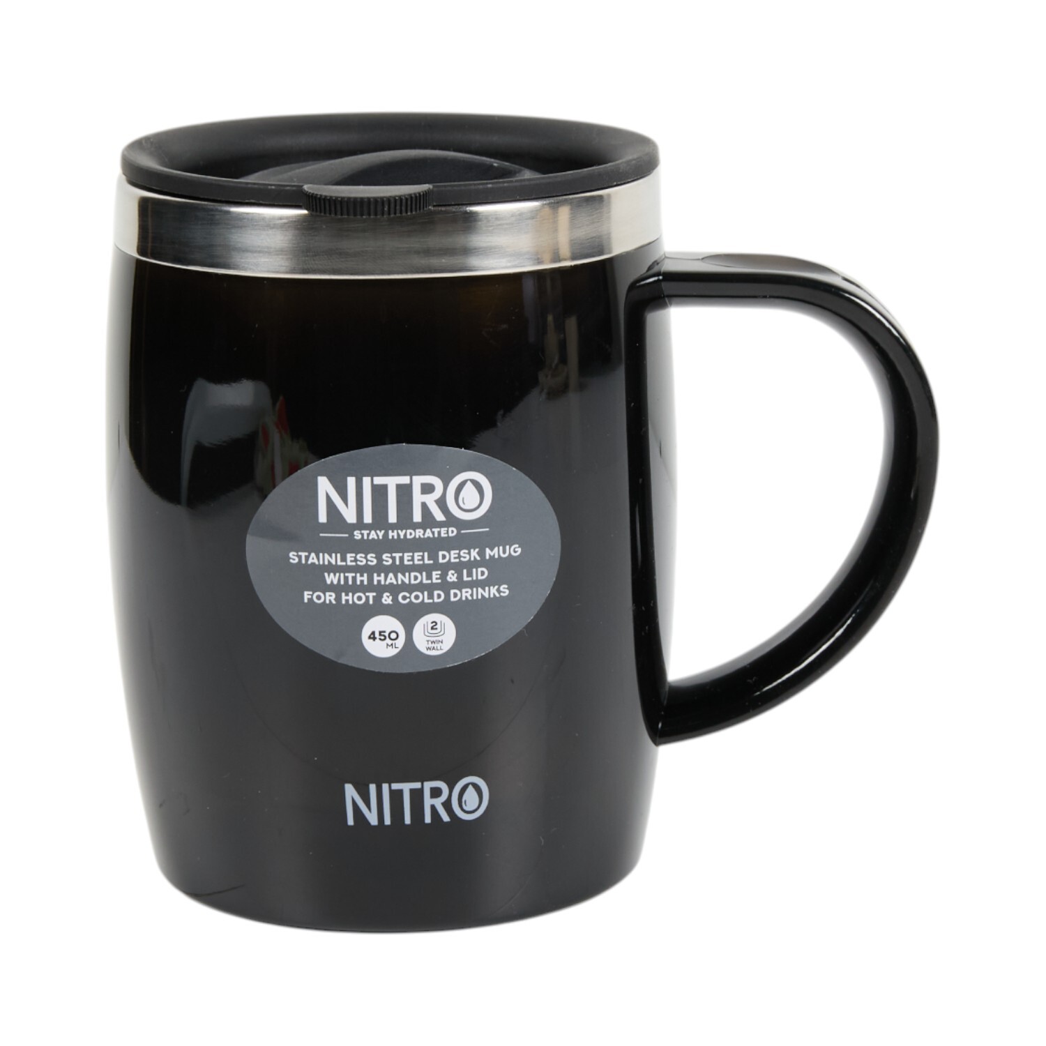 Nitro Desk Mug with LinerBlack Image 1