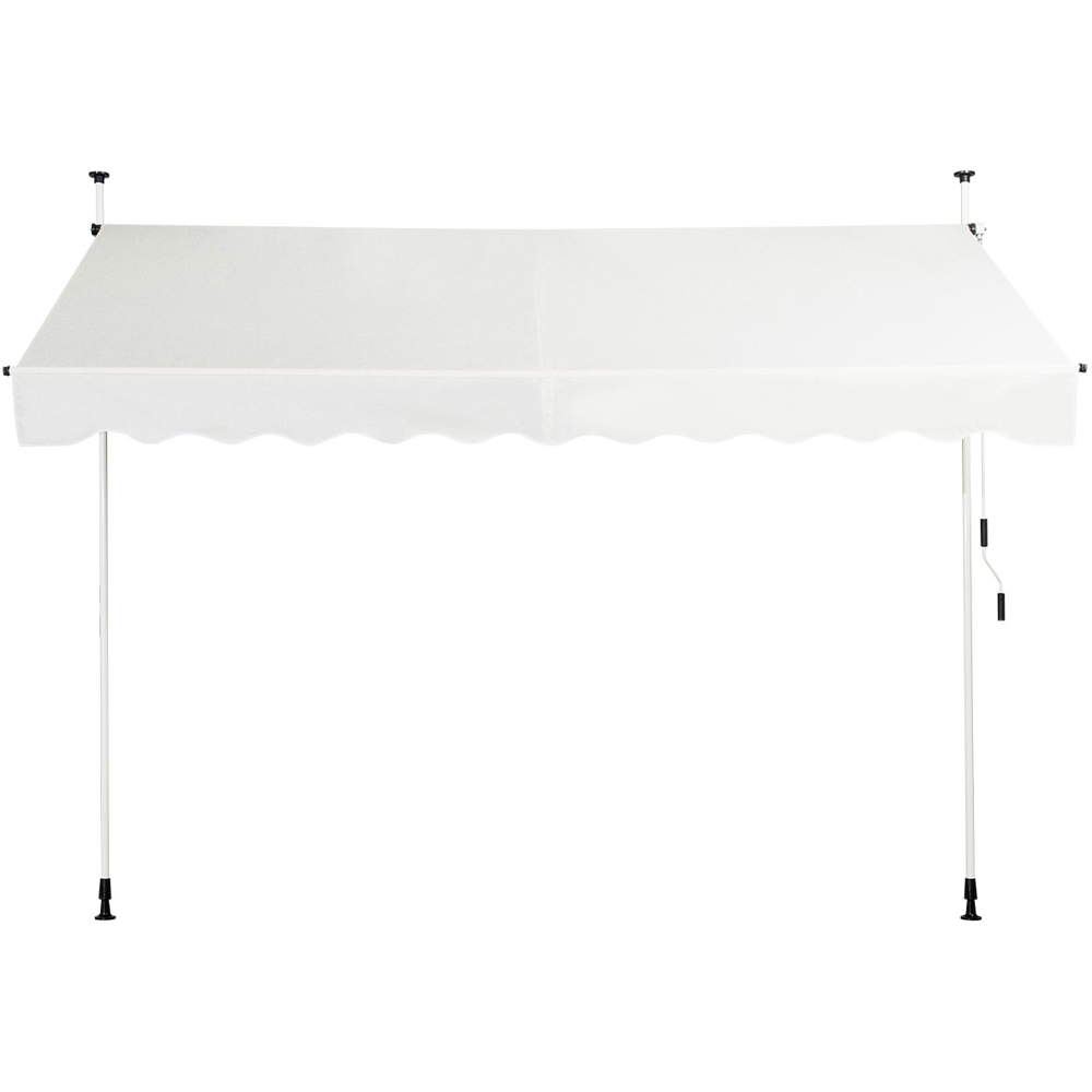 Costway Beige UV Resistant Waterproof Retractable Awning 3 x 1.8m Image 4