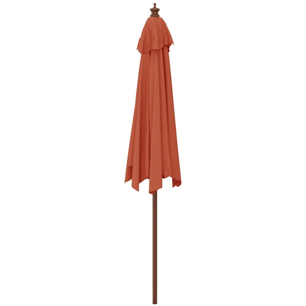 vidaXL Brown Garden Parasol 2.4 x 2.9m Image 4