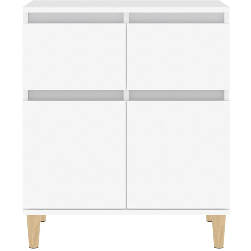 vidaXL 2 Door 2 Drawer White Sideboard Image 5