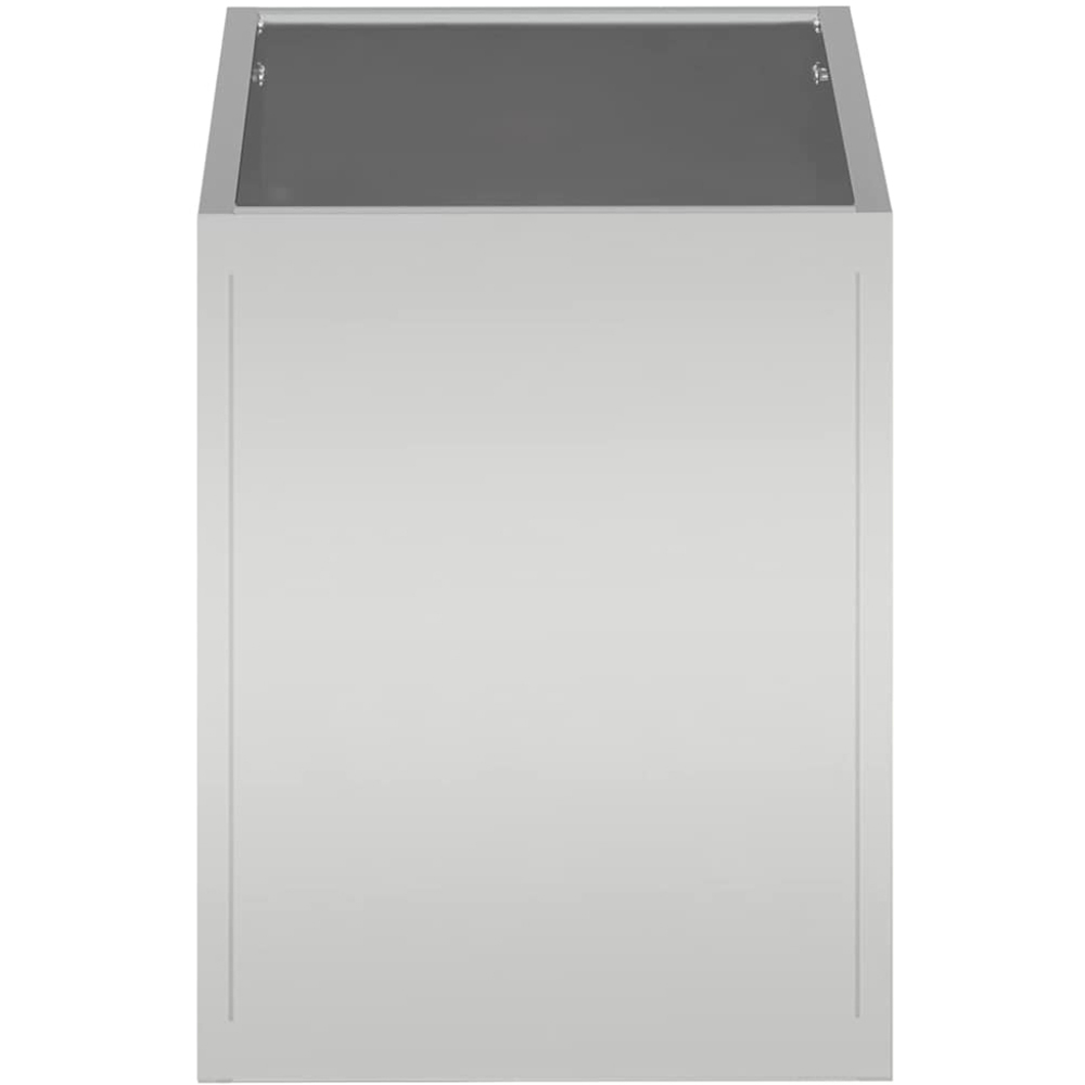 vidaXL Silver Galvanised Steel Garden Decor 40 x 50 x 32cm Image 5